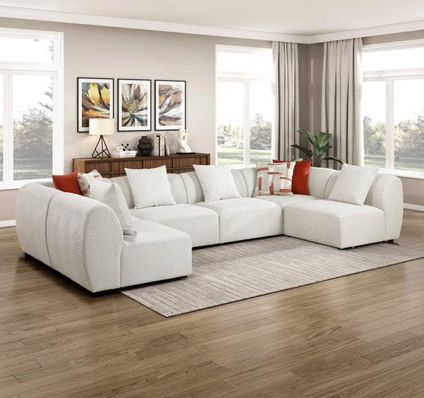 Katarina Beige Chenille Modular Sectional – 159
