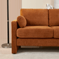Small Contemporary Loveseat Sofa 58" (4 Colors)