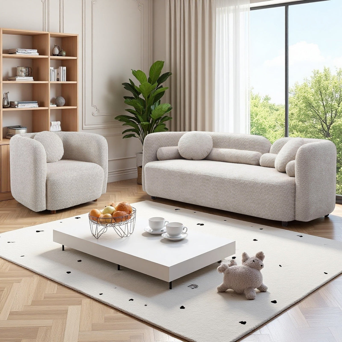 Gethin Boucle Sofa Set