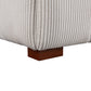 Modern Channel Tufted Corduroy Fabric Sofa 103.9'