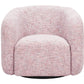 Refine Pink Tweed Swivel Chair