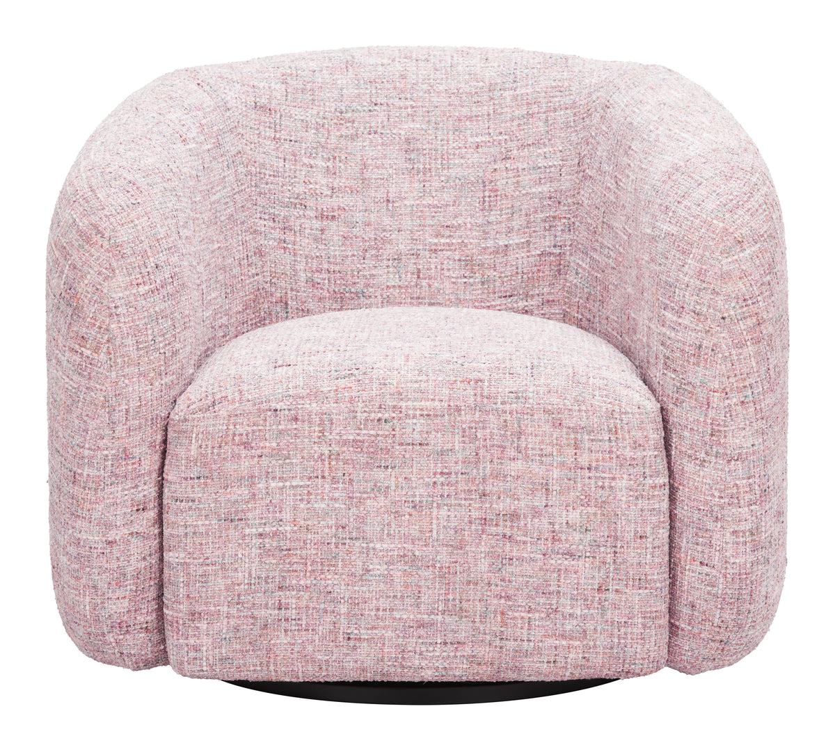 Refine Pink Tweed Swivel Chair