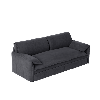 Denholm Velvet Convertible Sleeper Sofa – 66" 3-in-1 Queen Pull-Out Sofa Bed