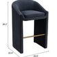 Emas Midnight Gray Barstool
