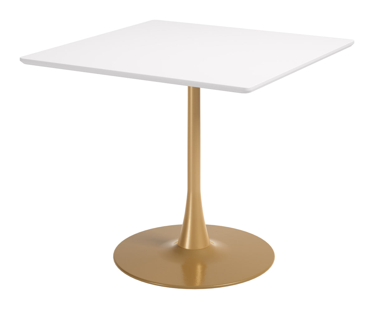 Epas White & Gold Dining Table