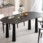 Briony Dining Table in 67" Oval, Black