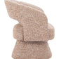 Liva Frosty Brown Swivel Chair