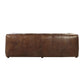 Classic Brancaster Sofa in Retro Brown Top Grain Leather 98" - Revel Sofa 