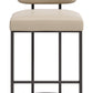 Velar Beige & Gray Counter Stool (Set of 2)