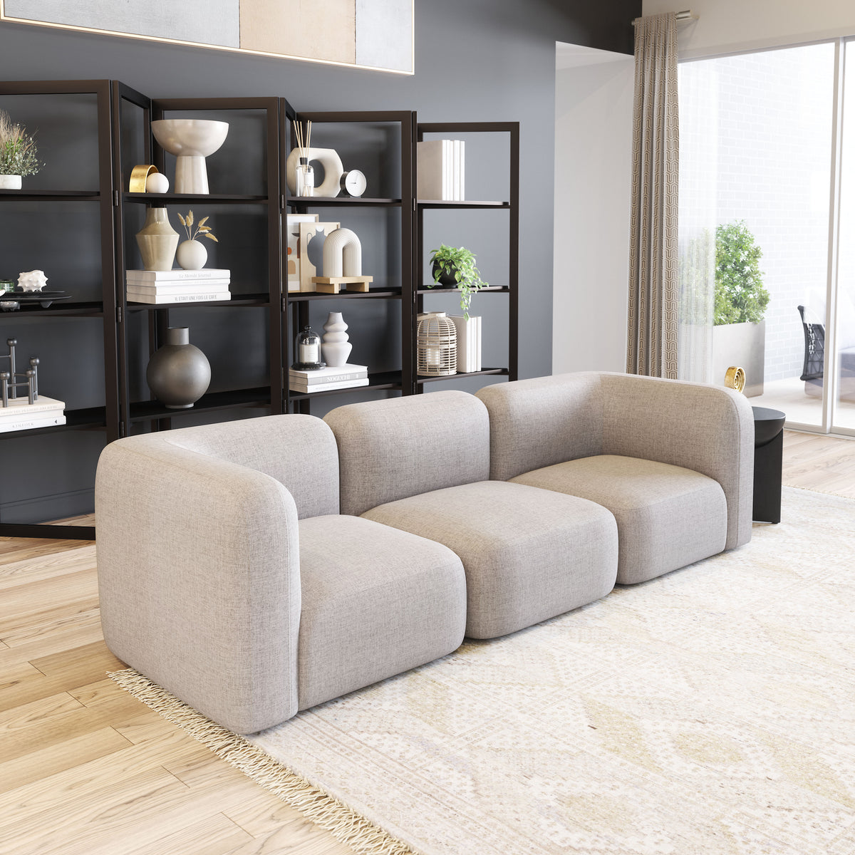 Biak Gray Middle Chair