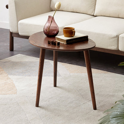 Verlaine Walnut Solid Wood Coffee Table – 25.6" Coffee Table