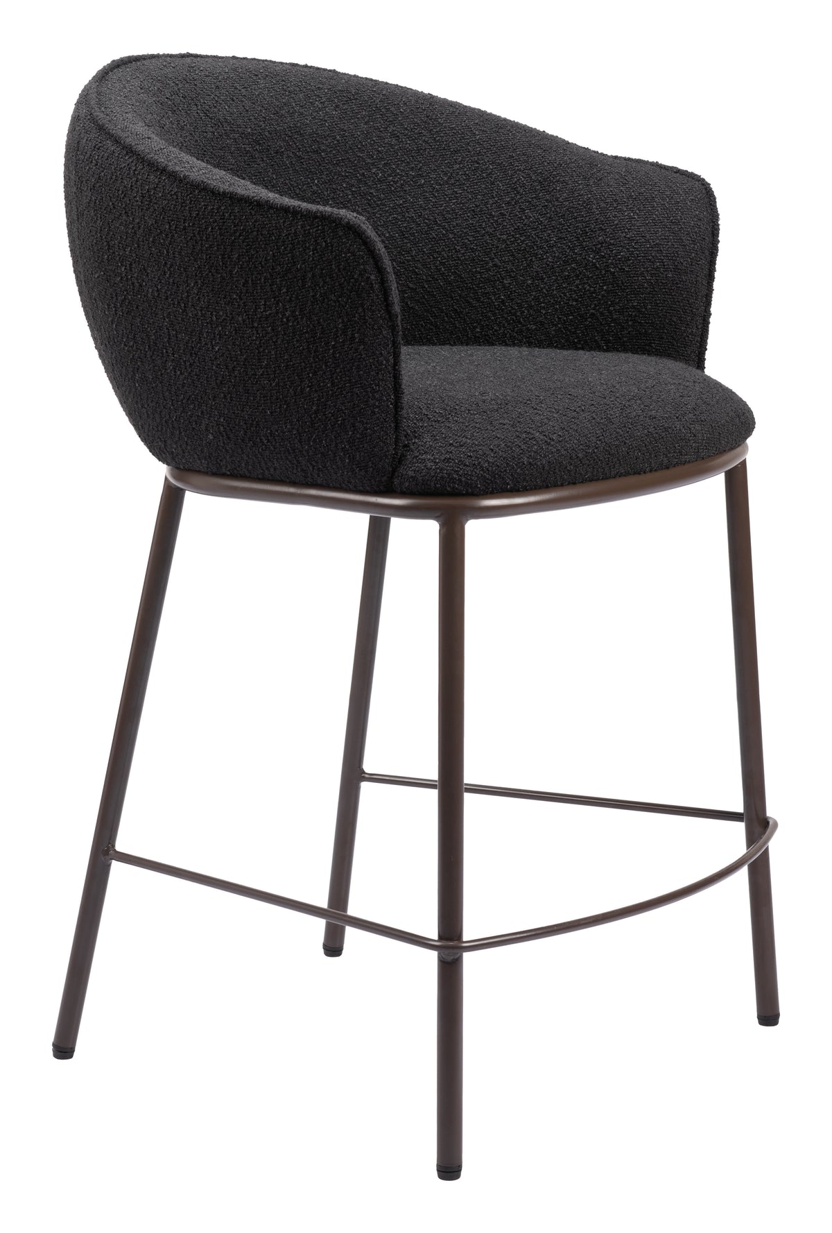 Essen Counter Stool in Black & Bronze
