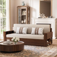 Off White lift-up storage sofa bed