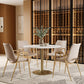 Desi Dining Chair (Set of 2) in Beige & Gold