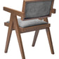 Delhi Gray & Walnut Dining Chair (Set of 2)