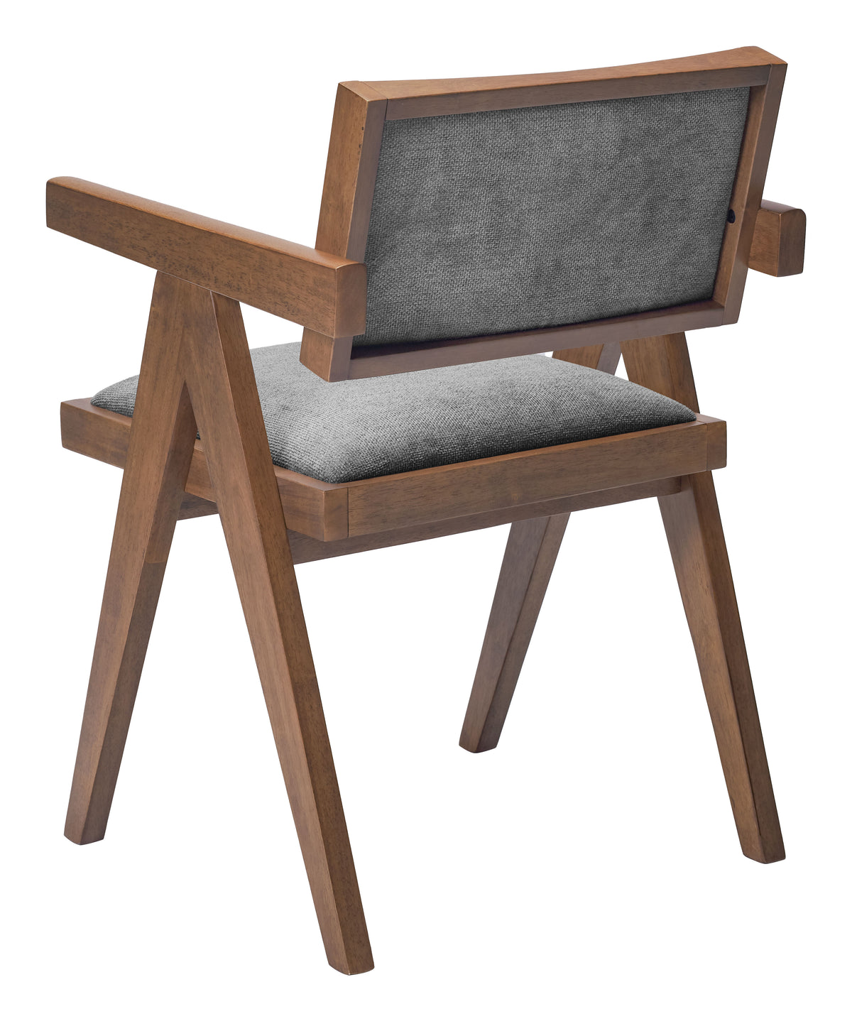 Delhi Gray & Walnut Dining Chair (Set of 2)