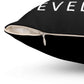 Spun Polyester Square Pillow Revel Logo In Black - Revel Sofa 
