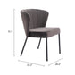 Aimee Dining Chair (Set of 2) in Gray