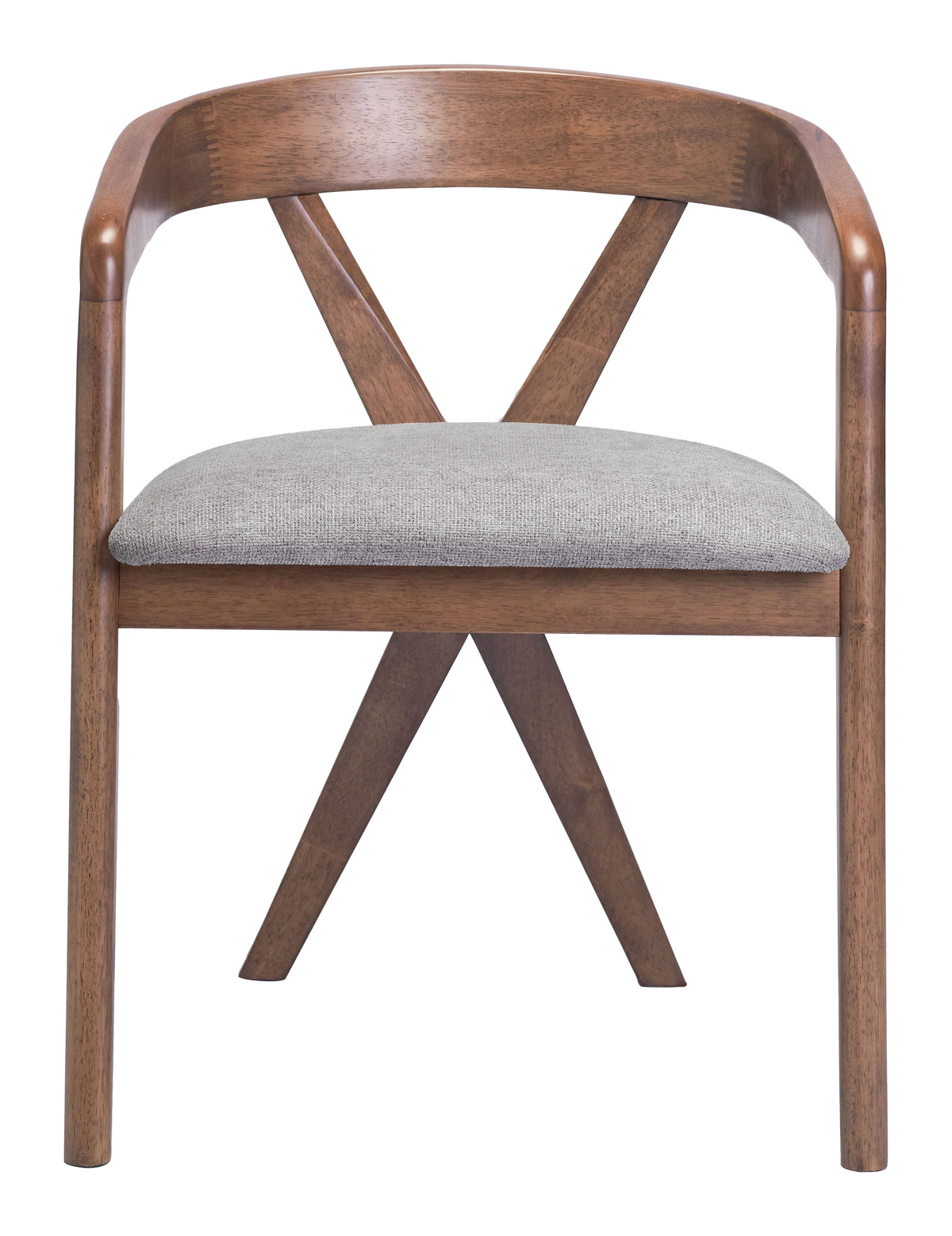 Cairo Dove Gray & Walnut Dining Chair