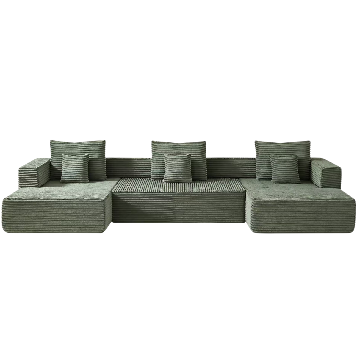Sorrel U-Shaped Modular Sofa - Green (13)