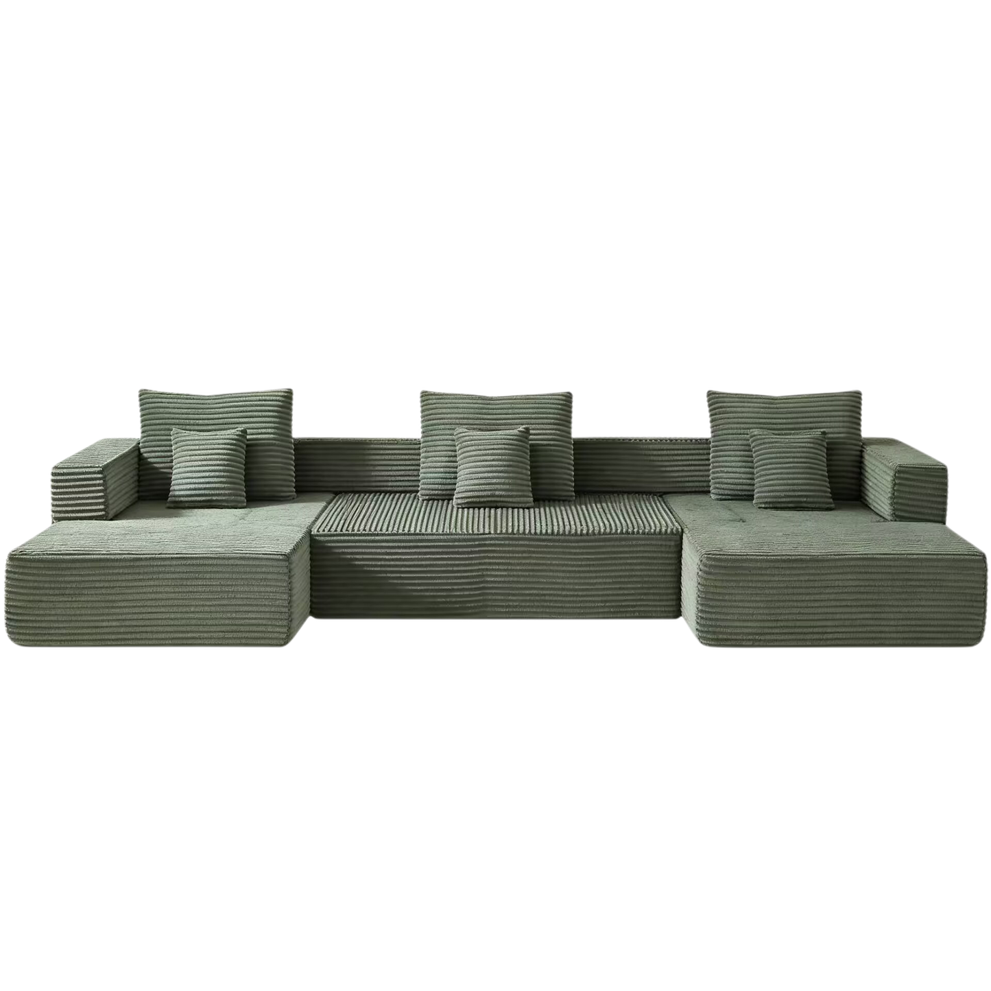 Sorrel U-Shaped Modular Sofa - Green (13)