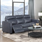 Ardley Navy Faux Leather Power Reclining Sofa Set
