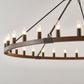Vero Wagon Wheel Chandelier