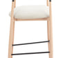 Equinox Oyster Gray & Natural Barstool