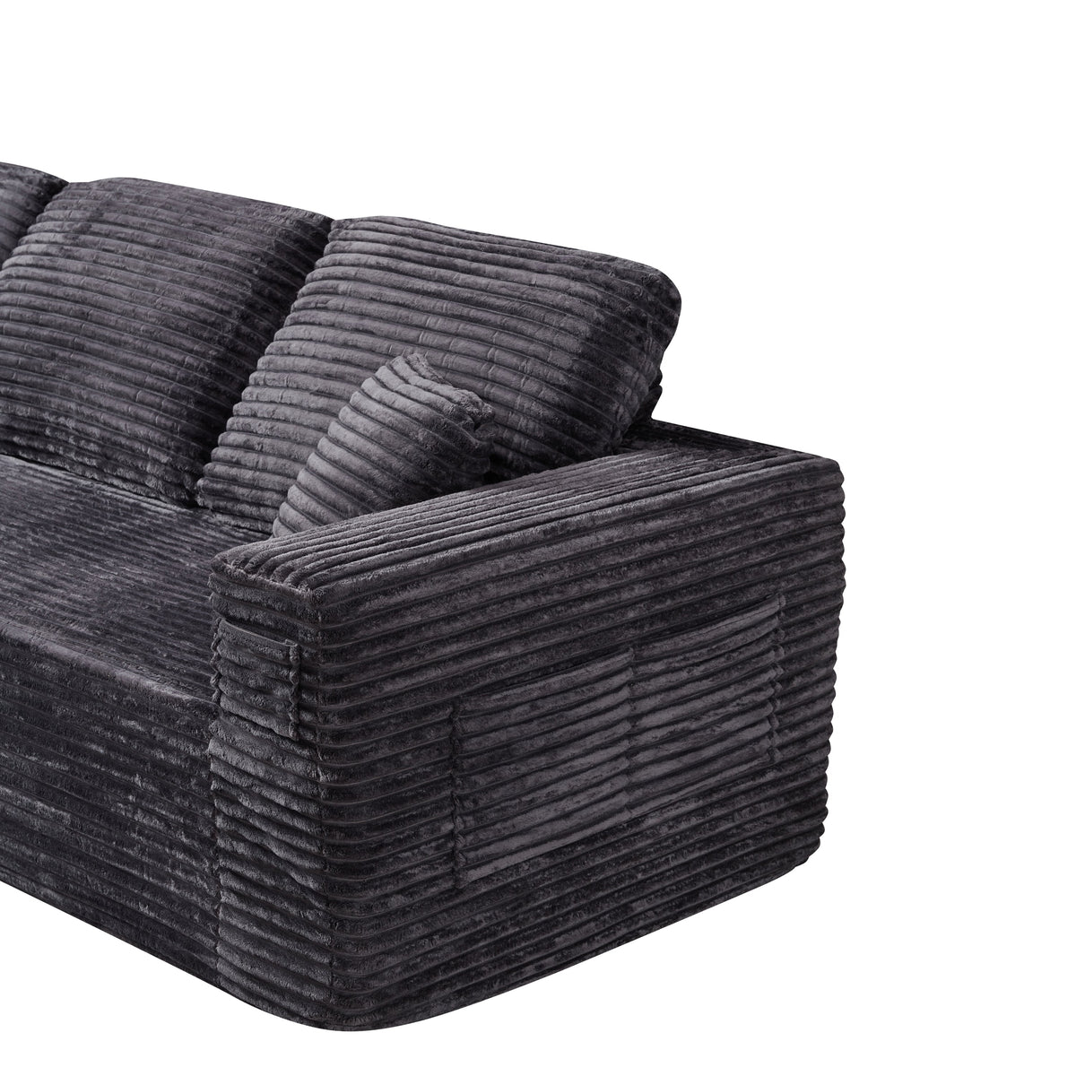 Bradwell Grey Left-Side Chaise