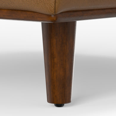 Genuine Leather MCM Ottoman 33" – close-up detail