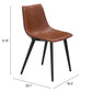 Daniel Dining Chair (Set of 2) in Vintage Brown