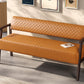 Belden Diamond-Quilted Faux Leather Bench