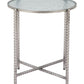 Vetro Silver Side Table