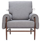 Klem Gray Accent Chair