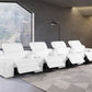 169" Italian Leather Power Reclining Sofa with USB Charging | Oversized Luxury Recliner