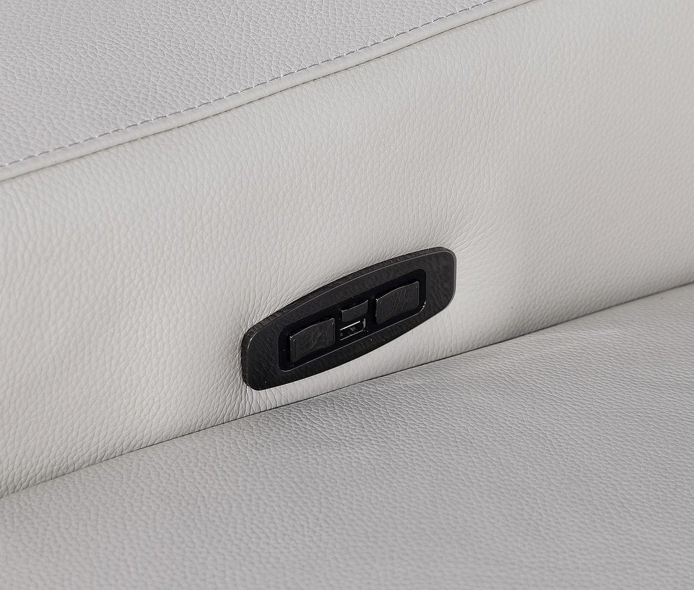 169" Italian Leather Power Reclining Sofa with USB Charging | Oversized Luxury Recliner