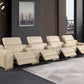169" Italian Leather Power Reclining Sofa with USB Charging | Oversized Luxury Recliner
