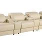 169" Italian Leather Power Reclining Sofa with USB Charging | Oversized Luxury Recliner