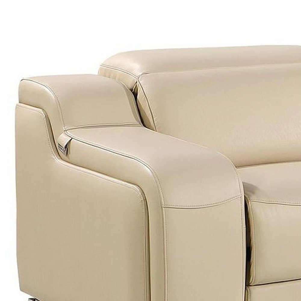 169" Italian Leather Power Reclining Sofa with USB Charging | Oversized Luxury Recliner