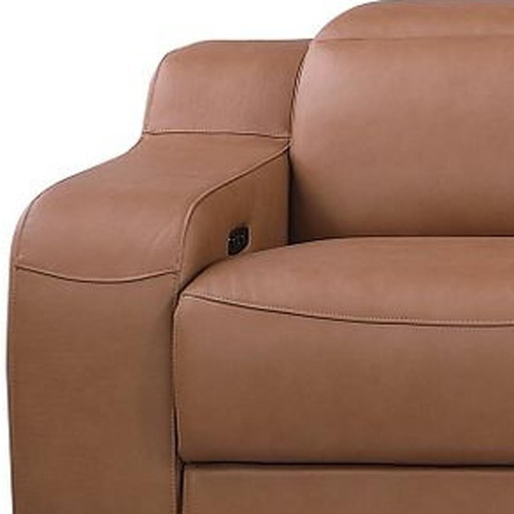 169" Italian Leather Power Reclining Sofa with USB Charging | Oversized Luxury Recliner