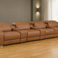169" Italian Leather Power Reclining Sofa with USB Charging | Oversized Luxury Recliner