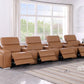 169" Italian Leather Power Reclining Sofa with USB Charging | Oversized Luxury Recliner