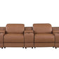 169" Italian Leather Power Reclining Sofa with USB Charging | Oversized Luxury Recliner