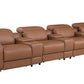 169" Italian Leather Power Reclining Sofa with USB Charging | Oversized Luxury Recliner