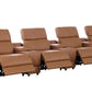169" Italian Leather Power Reclining Sofa with USB Charging | Oversized Luxury Recliner
