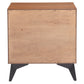 Zarif Black & Walnut Nightstand