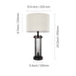 Tiago Farmhouse Table Lamp Set
