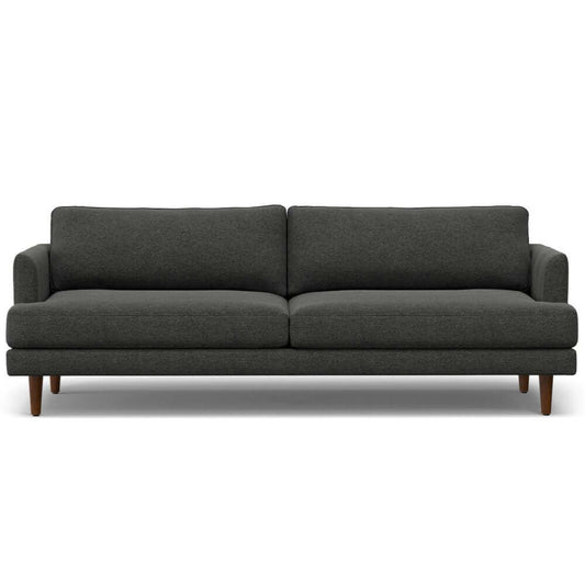 Rowen Charcoal Mid-Century Sofa – 90" Upholstered Sofa