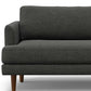 90" Charcoal Upholstered Sofa
