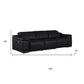 107" Top Grain Leather Power Reclining Sofa with USB Charging | Modern 3-Seat Recliner